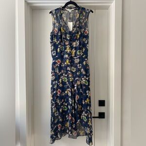 Veronica Beard Silk Floral Corsica Dress NWT size 4